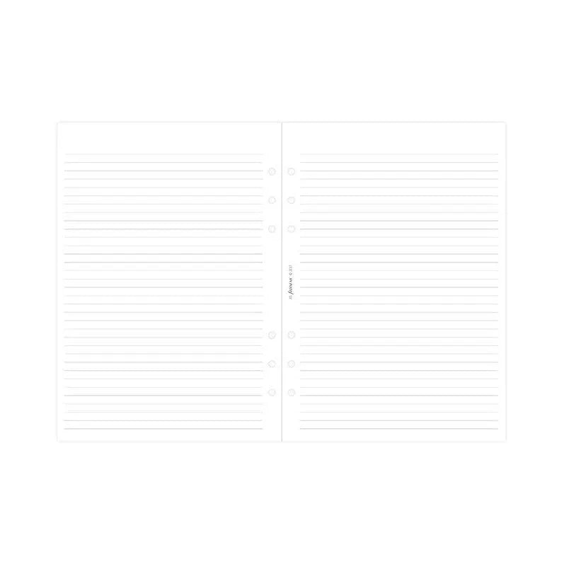 FFX Recharge A5 Feuilles Lignées Blanches-Recharge-Filofax-Papeterie du Dôme