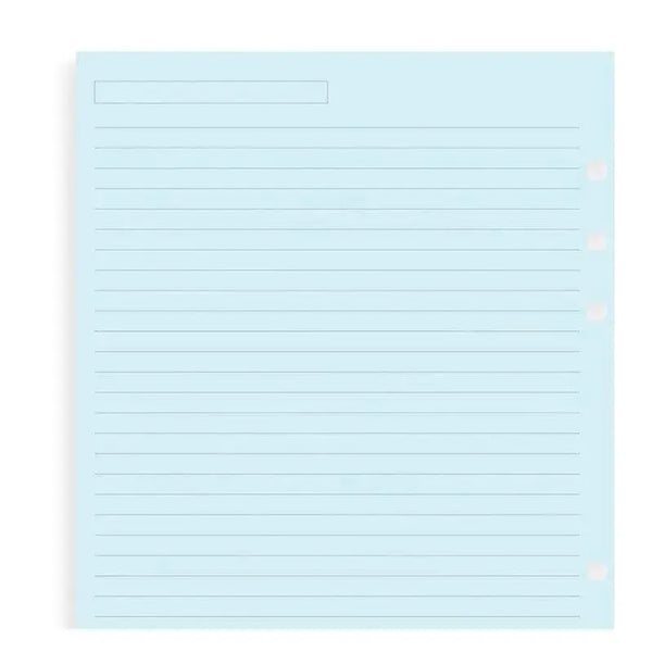 FFX Recharge A5 Feuilles Lignées Bleues-Recharge-Filofax-Papeterie du Dôme