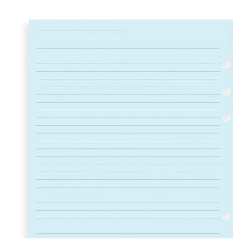 FFX Recharge A5 Feuilles Lignées Bleues-Recharge-Filofax-Papeterie du Dôme