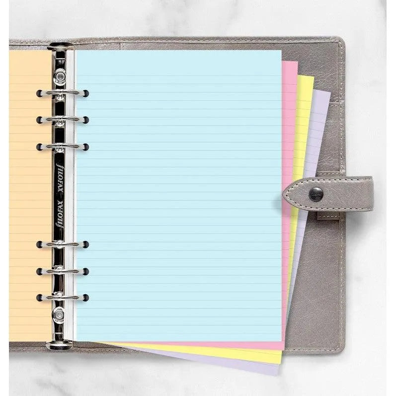 FFX Recharge A5 Feuilles Lignées Classique Assorties-Recharge-Filofax-Papeterie du Dôme
