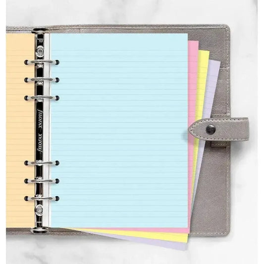 FFX Recharge A5 Feuilles Lignées Classique Assorties-Recharge-Filofax-Papeterie du Dôme