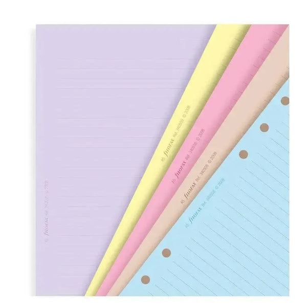 FFX Recharge A5 Feuilles Lignées Classique Assorties-Recharge-Filofax-Papeterie du Dôme