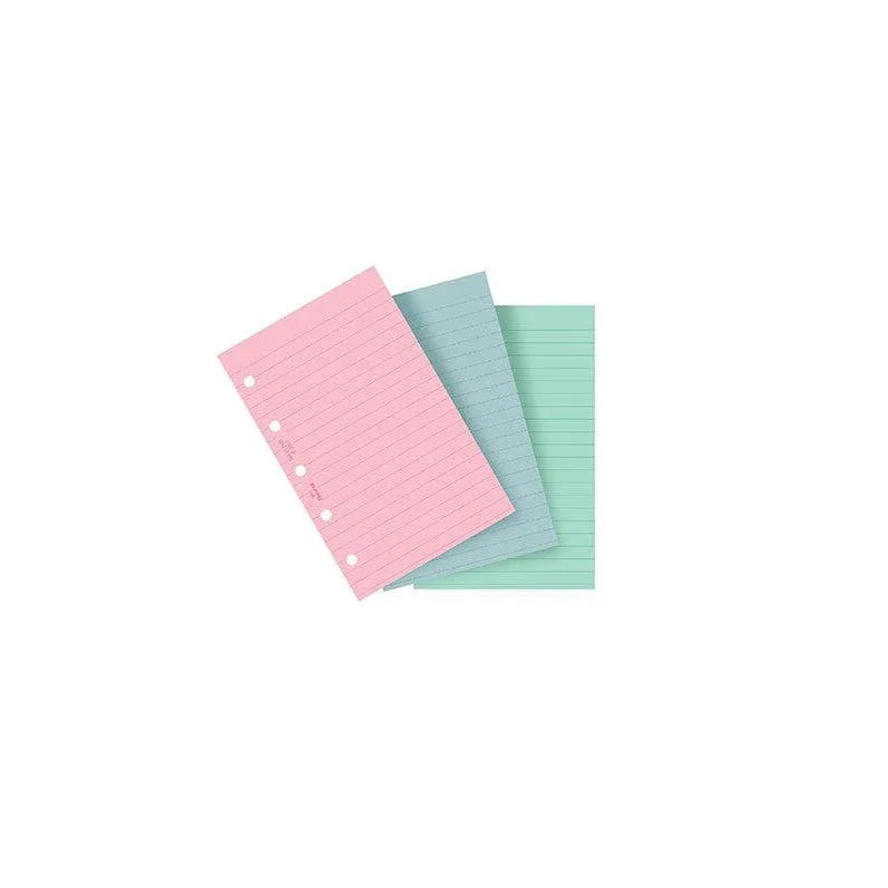 FFX Recharge Mini Feuilles Lignées Assorties Pastel-Recharge-Filofax-Papeterie du Dôme