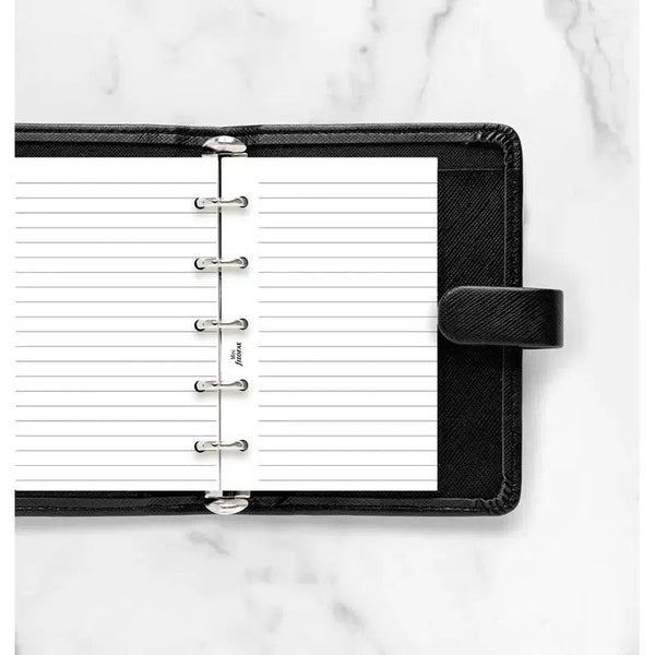 FFX Recharge Mini Feuilles Lignées Blanc-Recharge-Filofax-Papeterie du Dôme