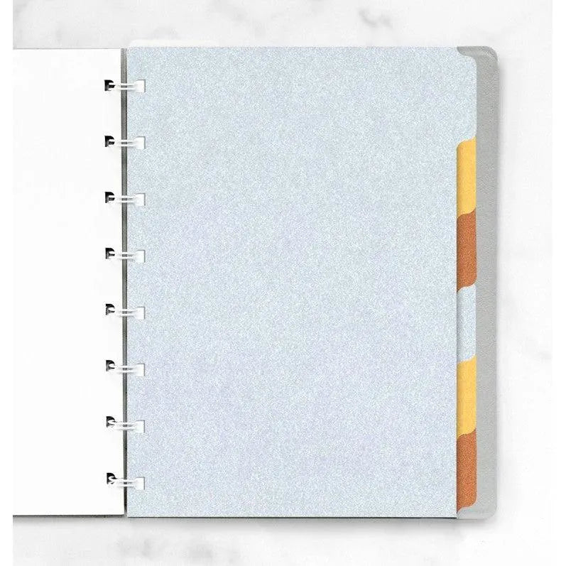 FFX Recharge Notebook A5 Index Couleurs Métalliques-Recharge Notebook-Filofax-Papeterie du Dôme