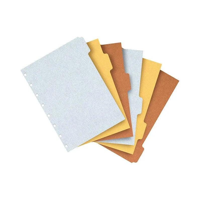 FFX Recharge Notebook A5 Index Couleurs Métalliques-Recharge Notebook-Filofax-Papeterie du Dôme