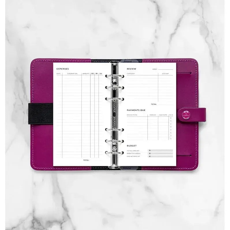 FFX Recharge Personal Depenses Minimal-Recharge-Filofax-Papeterie du Dôme