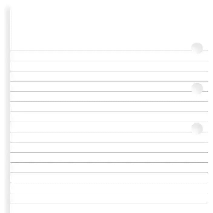 FFX Recharge Personal Feuilles Lignées-Recharge-Filofax-Blanc-Papeterie du Dôme