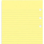 FFX Recharge Personal Feuilles Lignées-Recharge-Filofax-Jaune-Papeterie du Dôme