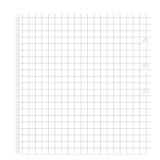 FFX Recharge Personal Feuilles Quadrillées Blanches-Recharge-Filofax-Papeterie du Dôme