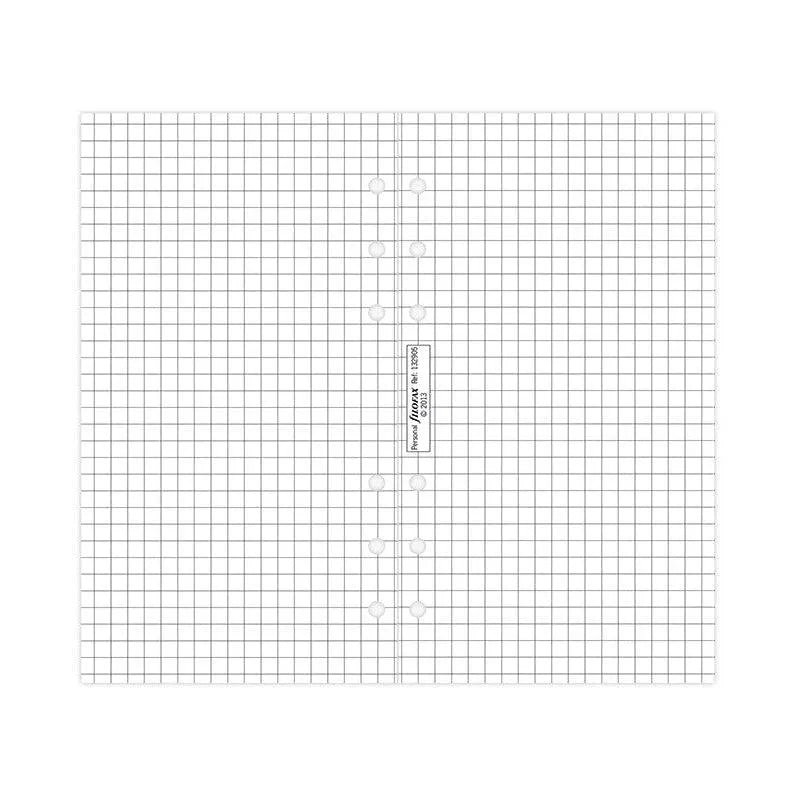 FFX Recharge Personal Feuilles Quadrillées Blanches-Recharge-Filofax-Papeterie du Dôme