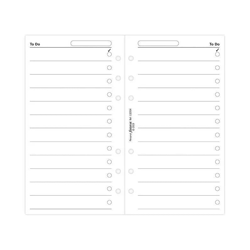 FFX Recharge Personal To Do-Autres Recharges Agenda-Filofax-Papeterie du Dôme