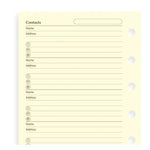 FFX Recharge Pocket Cream Nom/Adresse/Téléphone-Autres Recharges Agenda-Filofax-Papeterie du Dôme