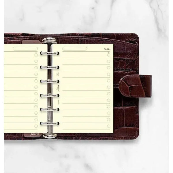 FFX Recharge Pocket Cream To Do-Autres Recharges Agenda-Filofax-Papeterie du Dôme