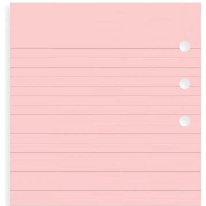 FFX Recharge Pocket Feuilles Lignées-Autres Recharges Agenda-Filofax-Roses-Papeterie du Dôme