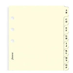 FFX Recharge Pocket Index Crème Alphabétique 2 Lettres-Autres Recharges Agenda-Filofax-Papeterie du Dôme