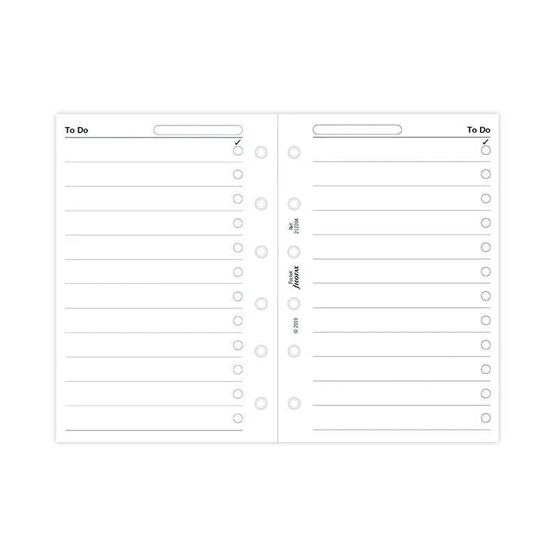 FFX Recharge Pocket To Do-Autres Recharges Agenda-Filofax-Papeterie du Dôme