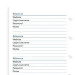 FFX Recharges Notebook Mot de passe-Recharge Notebook-Filofax-Papeterie du Dôme