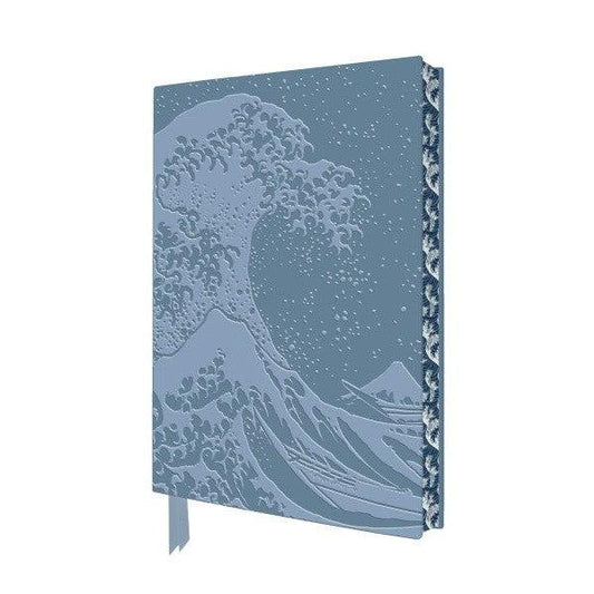 FLT Carnet Artisan Art A5-Carnet-Flame Tree Publishing-Hokusai: Great Wave-Blanc-Papeterie du Dôme