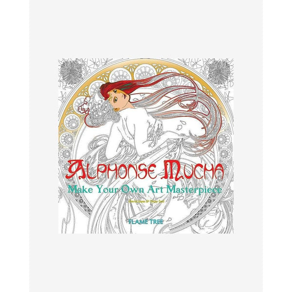 FLT Livre de Coloriage-Coloriage-Flame Tree Publishing-Alphonse Mucha-Papeterie du Dôme