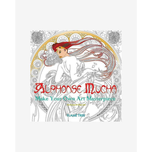 FLT Livre de Coloriage-Coloriage-Flame Tree Publishing-Alphonse Mucha-Papeterie du Dôme