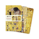 FLT Set 3 Carnets A6-Carnet-Flame Tree Publishing-Gustav Klimt-Blanc-Papeterie du Dôme