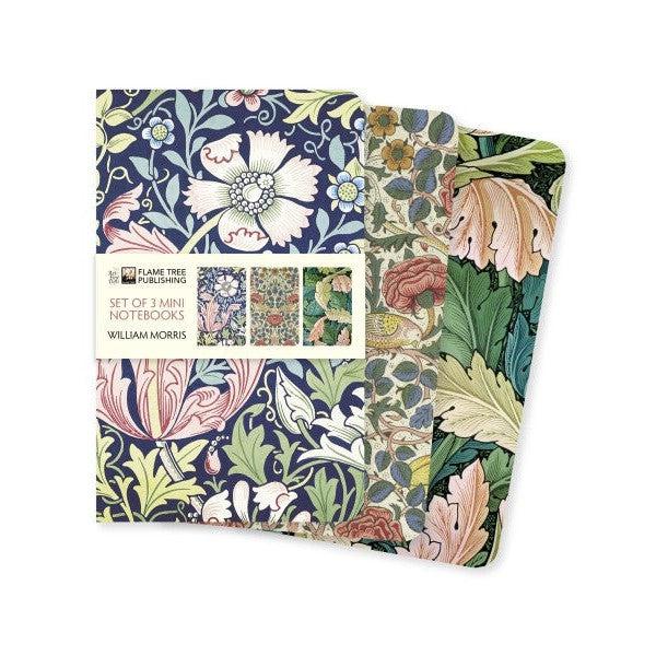 FLT Set 3 Carnets A6-Carnet-Flame Tree Publishing-William Morris-Blanc-Papeterie du Dôme