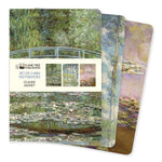 FLT Set 3 Carnets Midi-Carnet-Flame Tree Publishing-Claude Monet-Blanc-Papeterie du Dôme