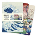 FLT Set 3 Carnets Midi-Carnet-Flame Tree Publishing-Japanese Woodblocks-Blanc-Papeterie du Dôme