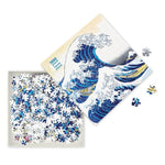 FTL Puzzle 1000 Pièces-Puzzle-Flame Tree Publishing-Hokusai: The Great Wave-Papeterie du Dôme