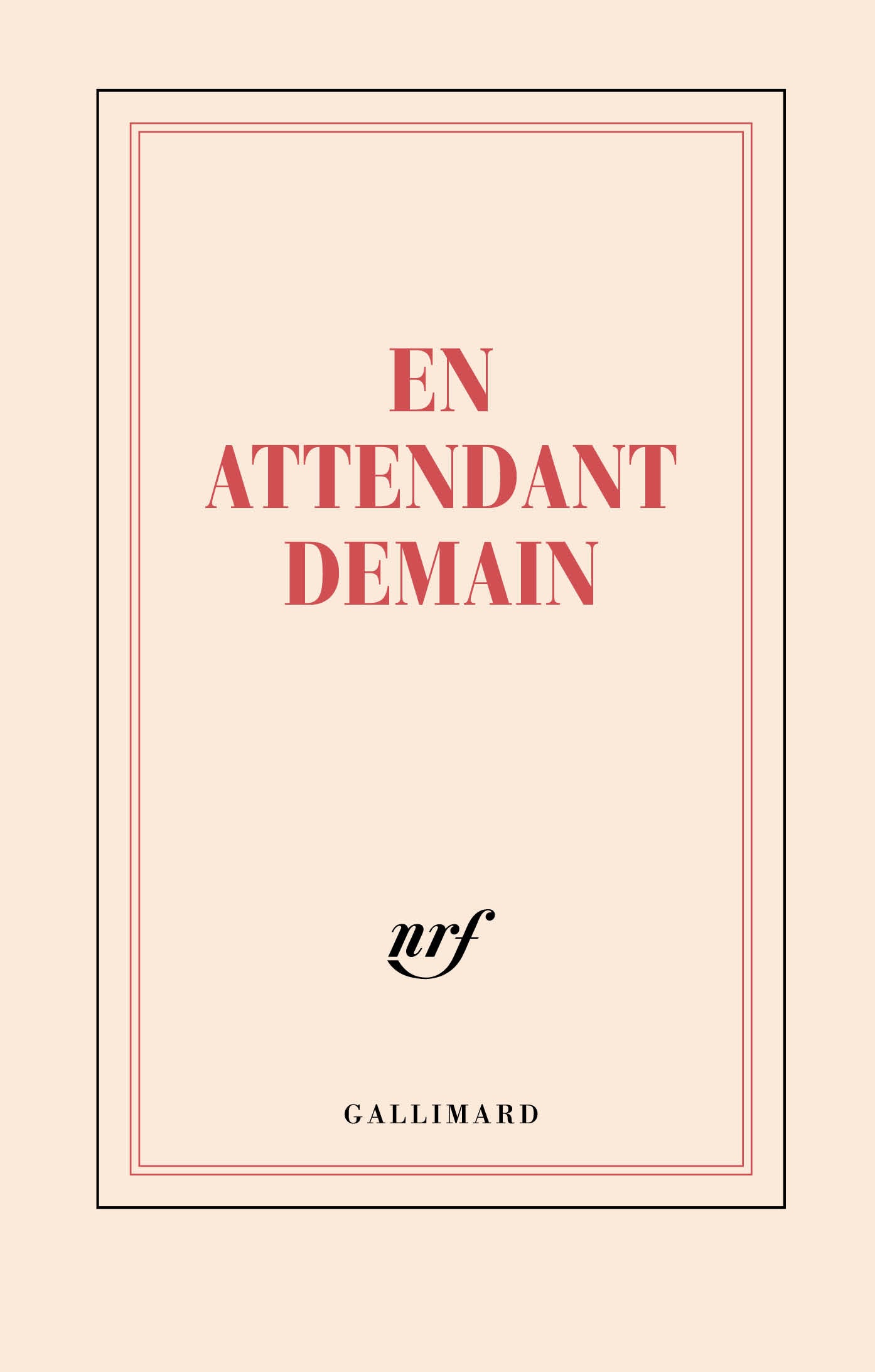 GLMR Carnet "En attendant demain" Ligné-Carnet-Gallimard-Papeterie du Dôme