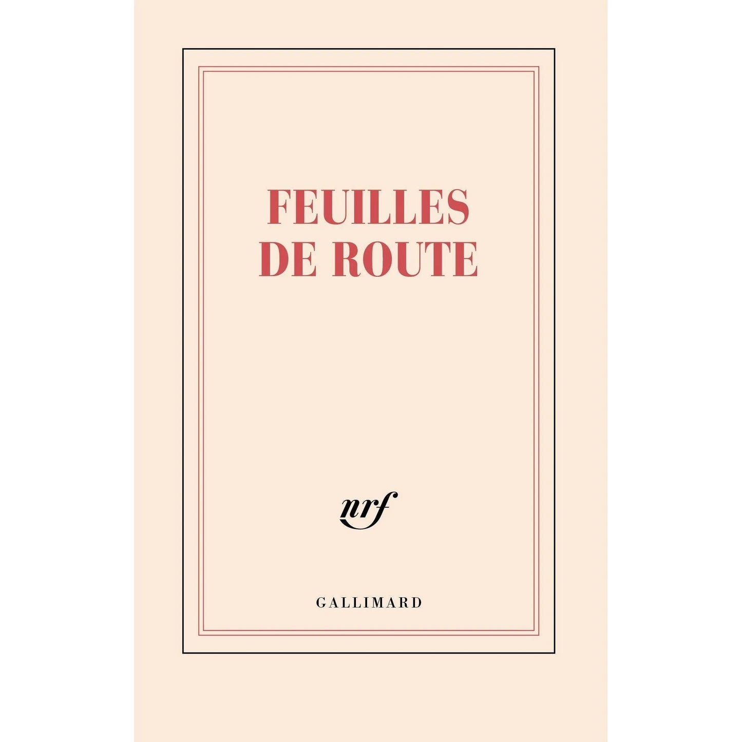 GLMR Carnet "Feuilles de Route" Ligné-Carnet-Gallimard-Papeterie du Dôme