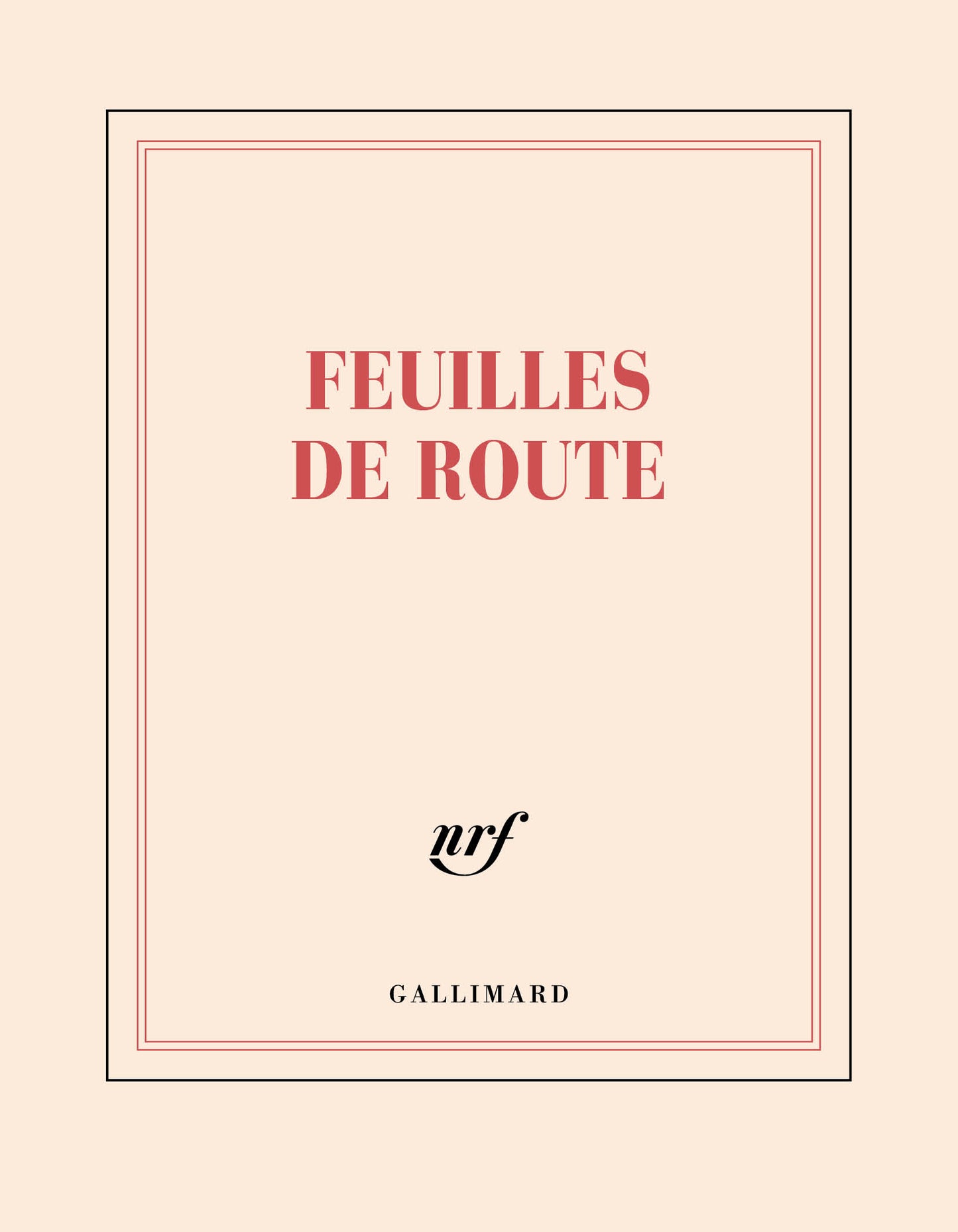 GLMR Carnet "Feuilles de route" Ligné-Carnet-Gallimard-Papeterie du Dôme