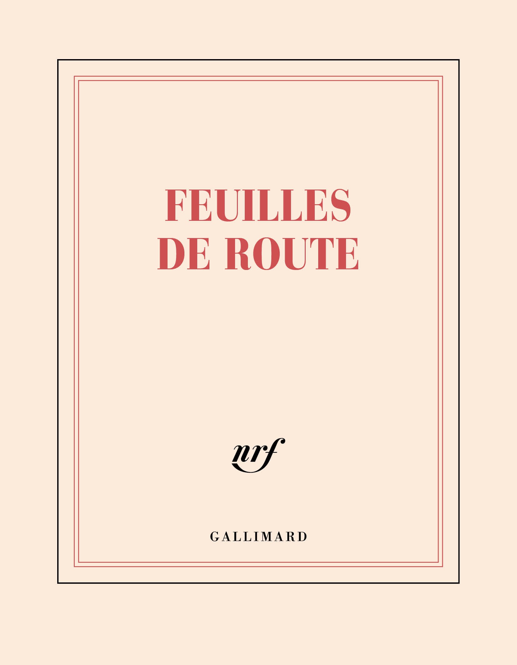 GLMR Carnet "Feuilles de route" Ligné-Carnet-Gallimard-Papeterie du Dôme