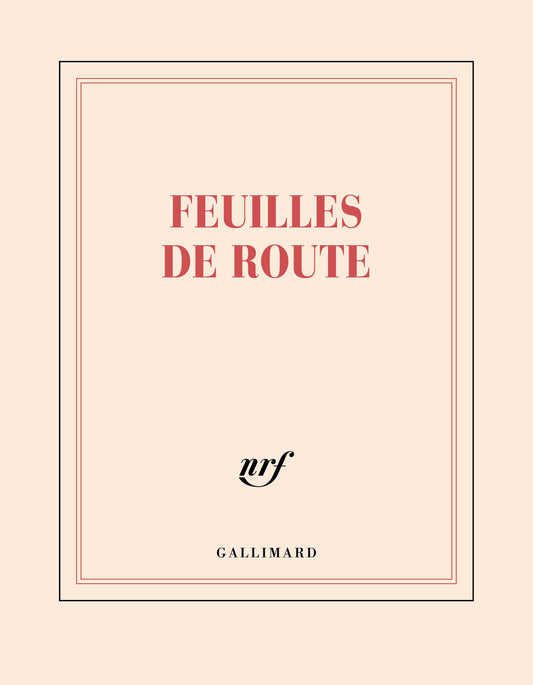 GLMR Carnet "Feuilles de route" Ligné-Carnet-Gallimard-Papeterie du Dôme