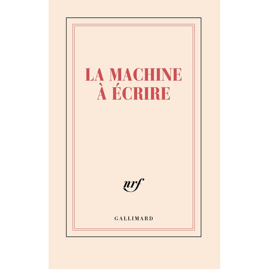 GLMR Carnet "La machine à écrire" Ligné-Carnet-Gallimard-Papeterie du Dôme