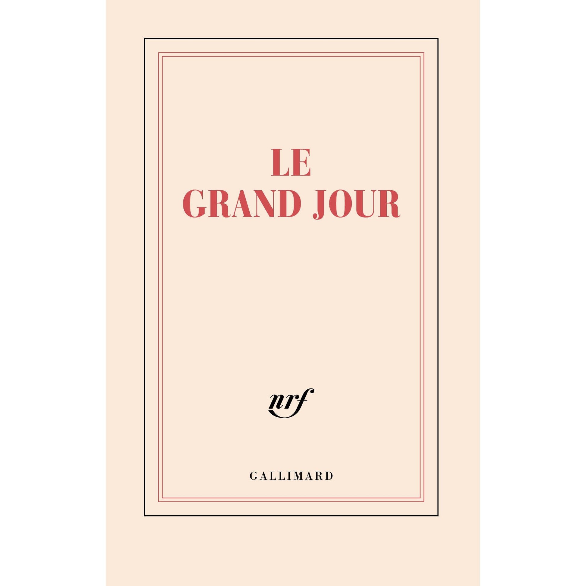 GLMR Carnet "Le grand jour" Ligné-Carnet-Gallimard-Papeterie du Dôme