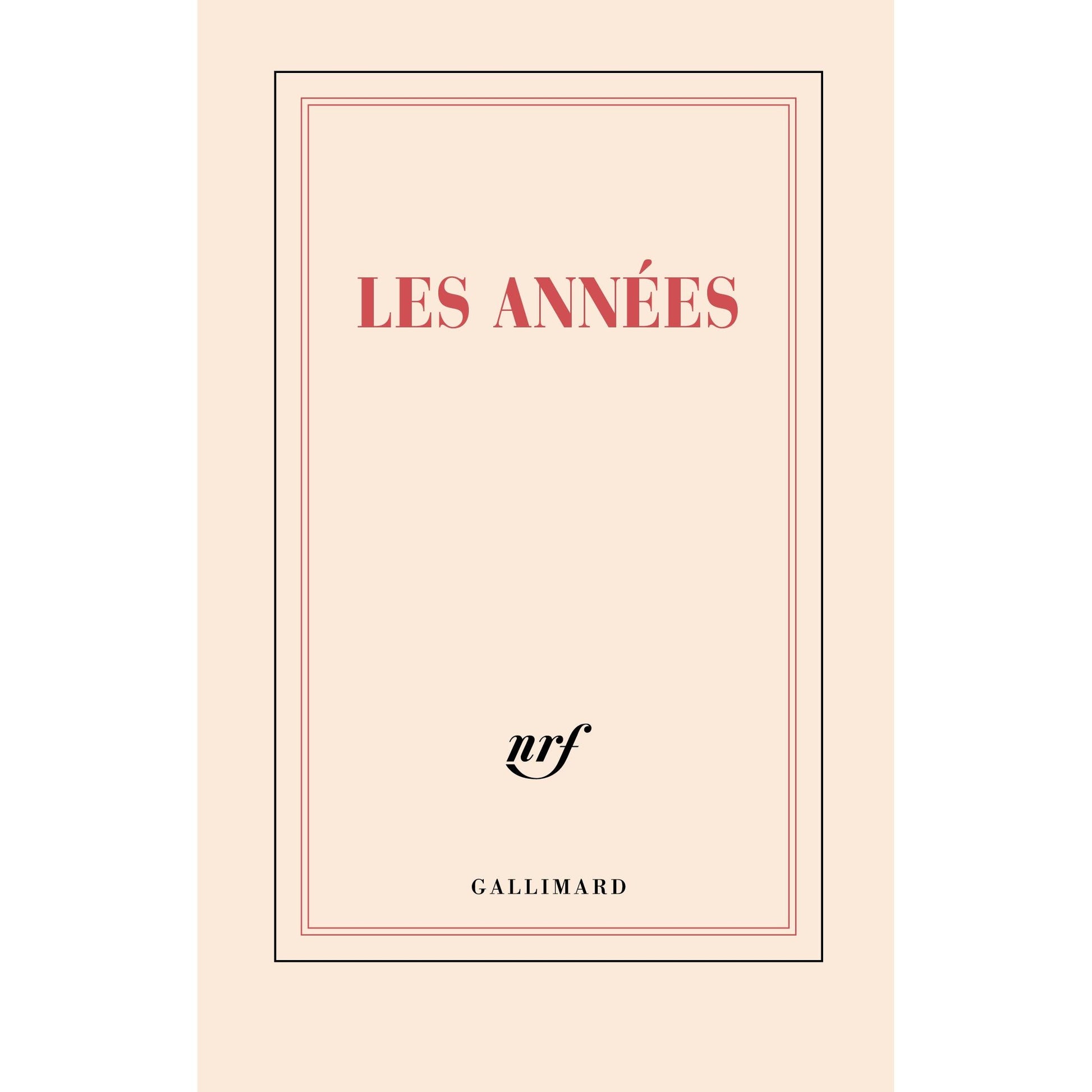 GLMR Carnet "Les années" Ligné-Carnet-Gallimard-Papeterie du Dôme