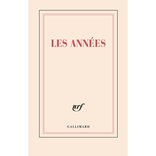 GLMR Carnet "Les années" Ligné-Carnet-Gallimard-Papeterie du Dôme