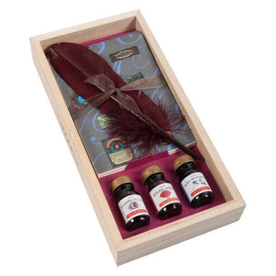 HERBIN Coffret Bois Mémoires à la plume-Coffret Stylo-Herbin-Papeterie du Dôme