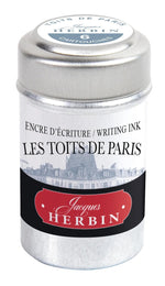 Herbin Boite de 6 Cartouches - Couleurs de Paris-Encre-Herbin-Les toits de Paris-Papeterie du Dôme