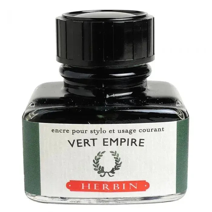Herbin Flacon Encre à Écrire 30ml-Encre-Herbin-Vert Empire-Papeterie du Dôme