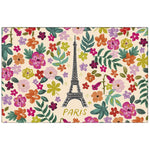 KIUB Set de Table-Sous Main-Kiub-Paris Je t'adore fleurs-Papeterie du Dôme