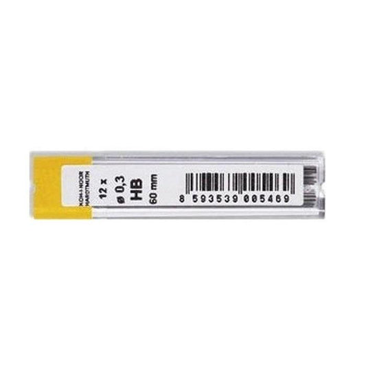 KOH Étui de 12 Mines Graphite-Mines-Koh-I-Noor-0.3 mm-HB-Papeterie du Dôme