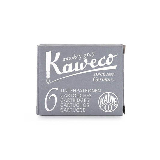 KWC Boîte 6 Cartouches d'Encre-Encre-Kaweco-Gris fumé-Papeterie du Dôme