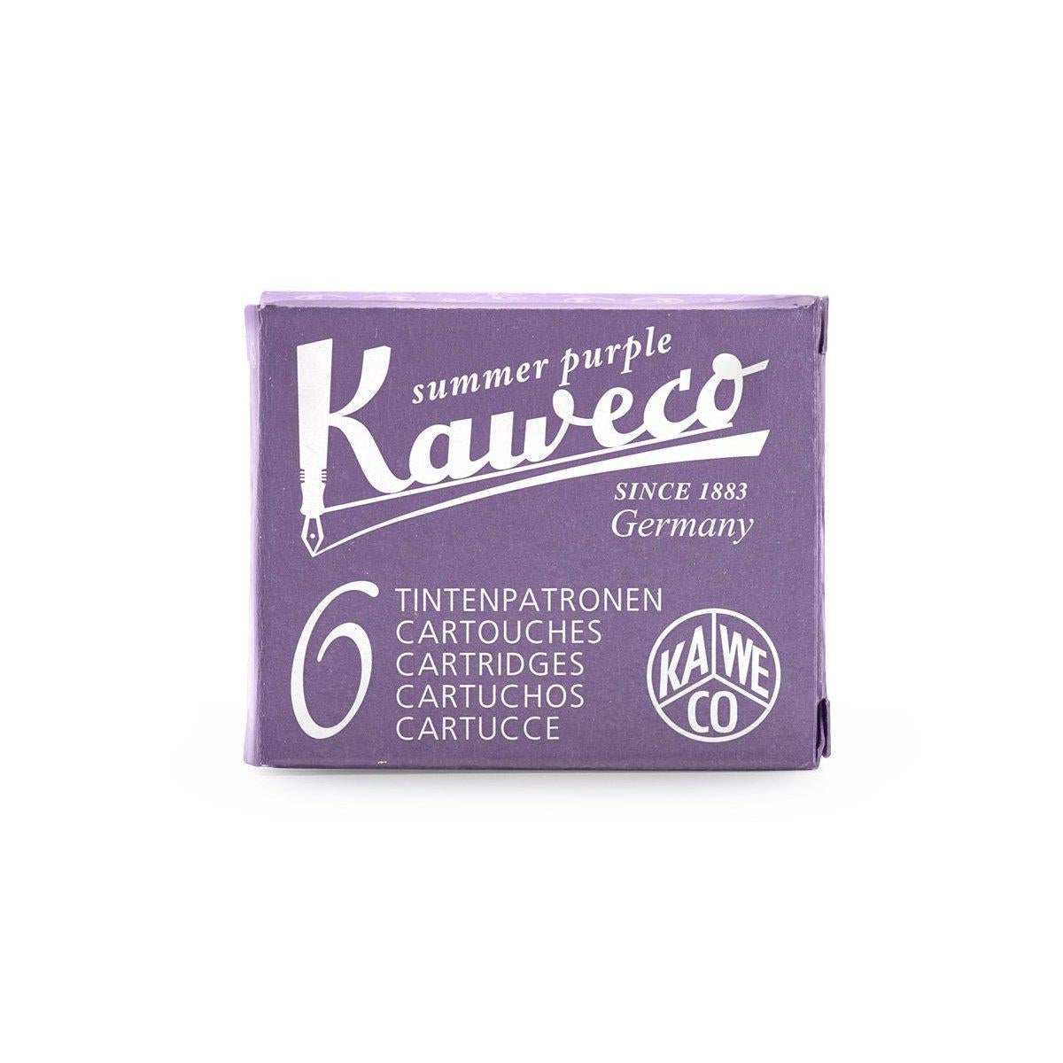 KWC Boîte 6 Cartouches d'Encre-Encre-Kaweco-Mauve été-Papeterie du Dôme
