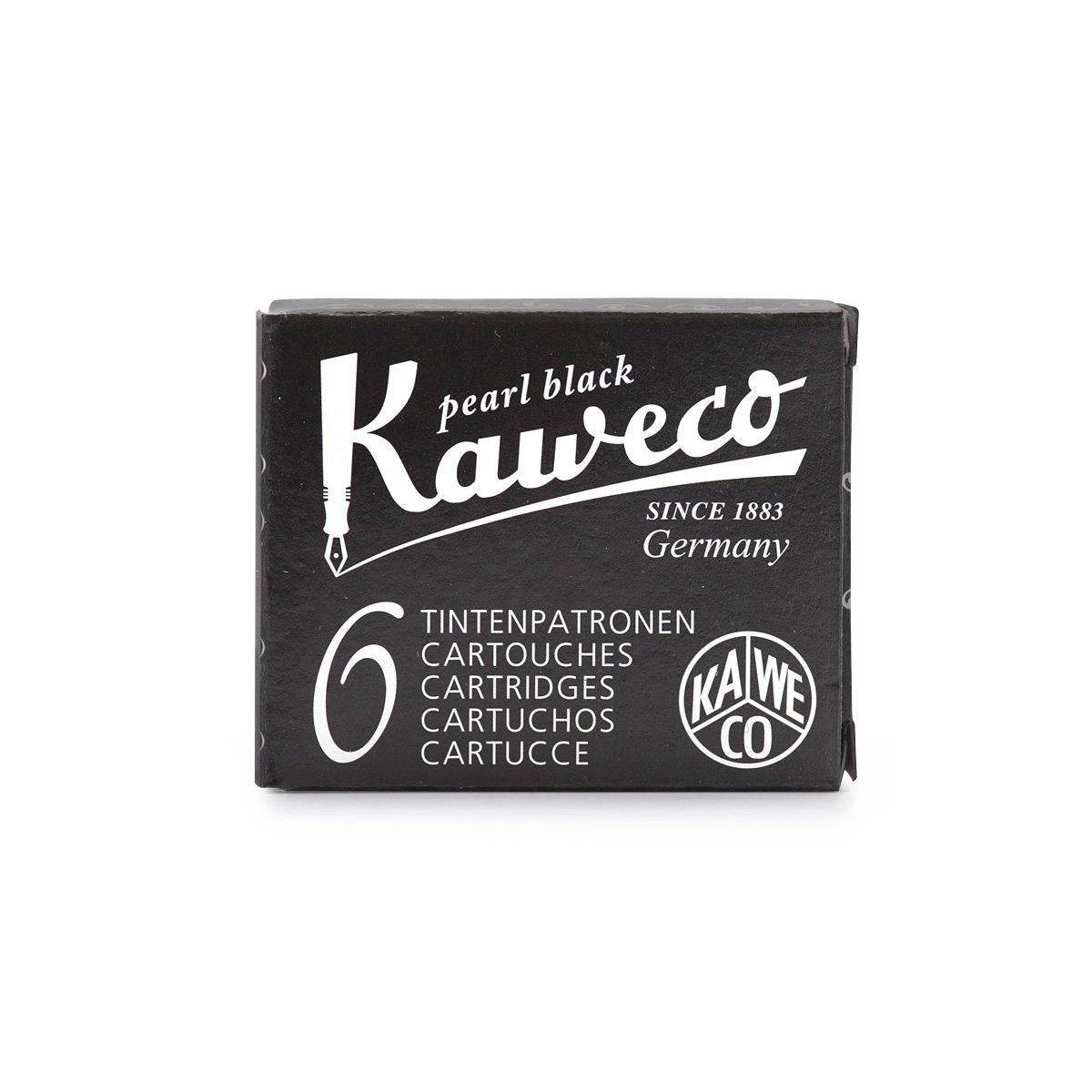 KWC Boîte 6 Cartouches d'Encre-Encre-Kaweco-Noir perle-Papeterie du Dôme