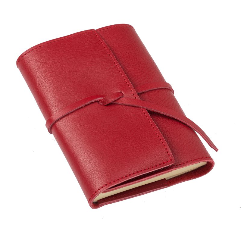 LAF Carnet Nomade 10x15-Carnet-Atelier de Laforêt-Vachette foulonnée-Rosso-Papeterie du Dôme