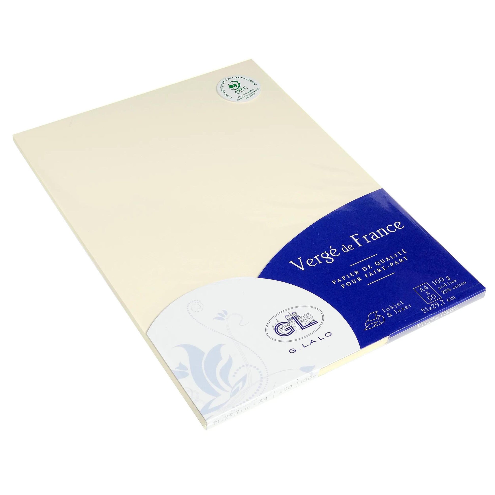 LALO 50 Feuilles Vergé de France A4 100g-Papier-Lalo-Papeterie du Dôme