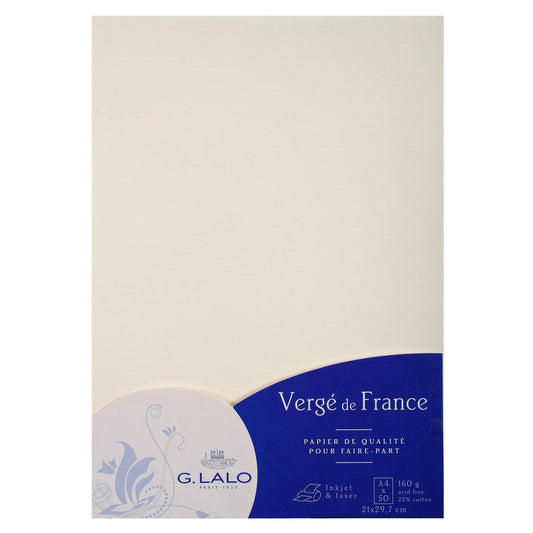 LALO 50 Feuilles Vergé de France A4 160g-Papier-Lalo-Papeterie du Dôme
